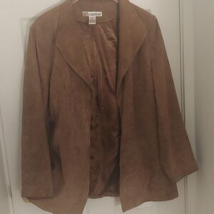 Vintage Silhouettes suede leather jacket